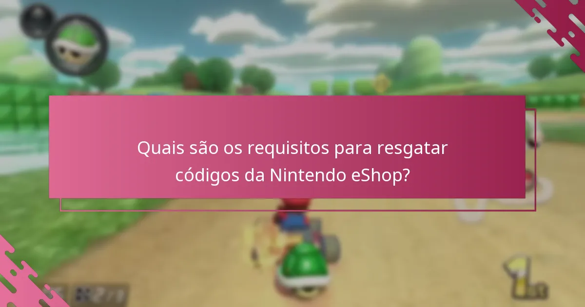 Como o processo de resgate de códigos da Nintendo eShop se compara a outras plataformas?